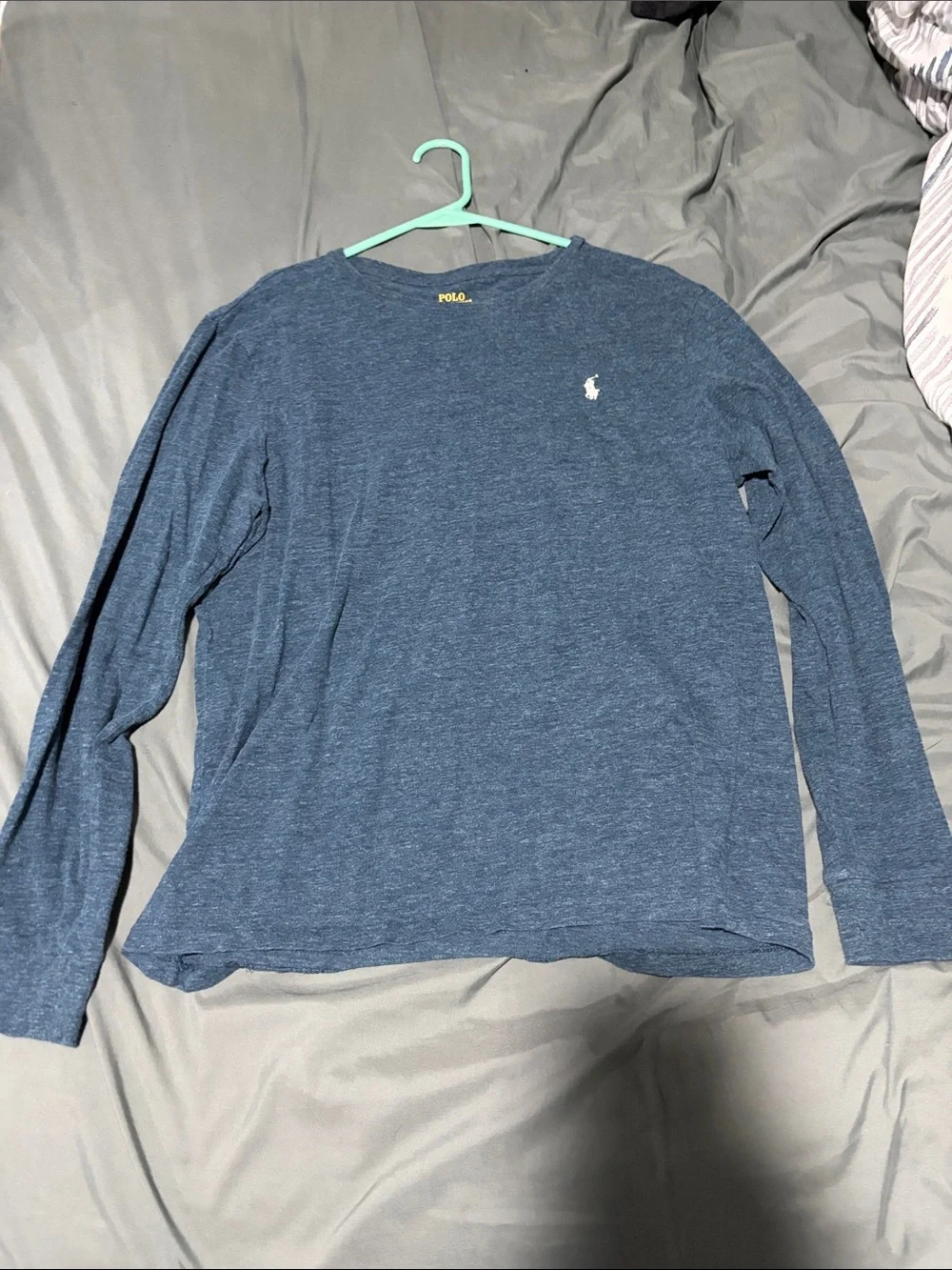 Polo by Ralph Lauren Long Sleeve Crewneck Shirt - Heather Navy